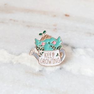 "Keep Growing" Enamel Pin